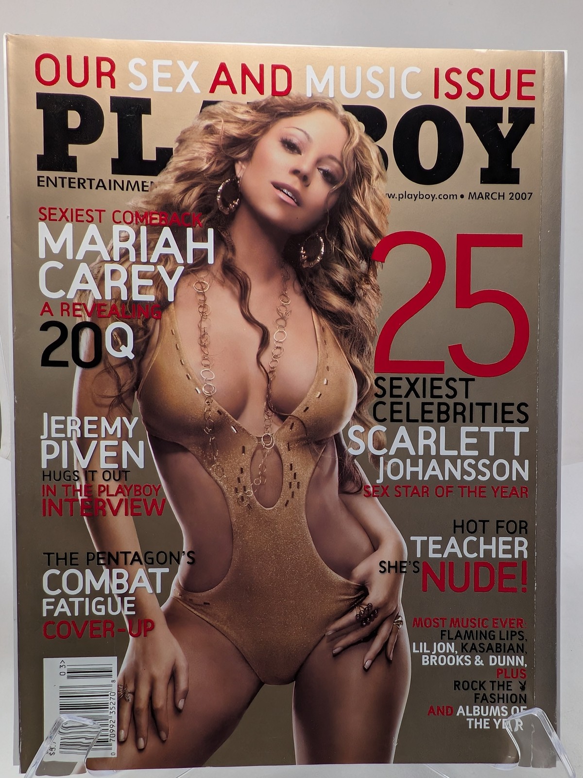 Playboy Magazine March 2007 🔥 CG Mariah Carey 🔥 PM Tyran Richard 🔥