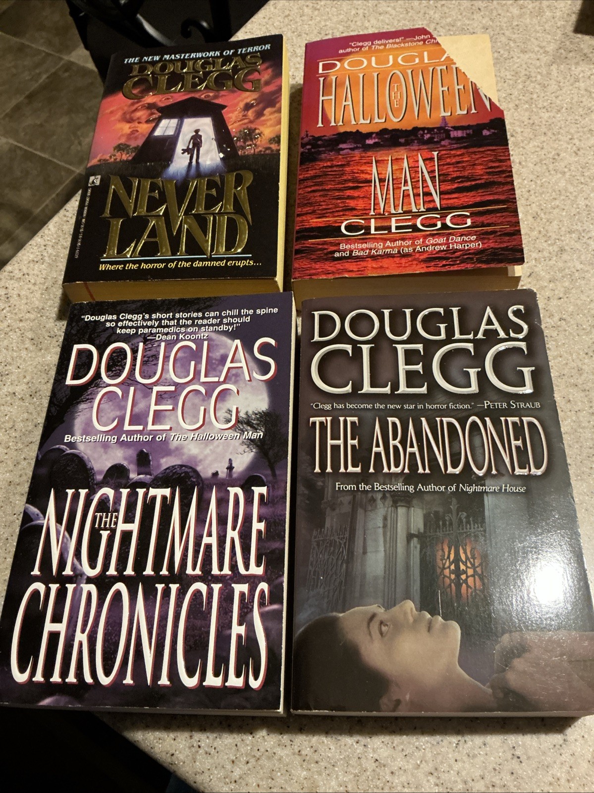 Douglas Clegg 1990s/2000s Horror Paperback Lot Of 4