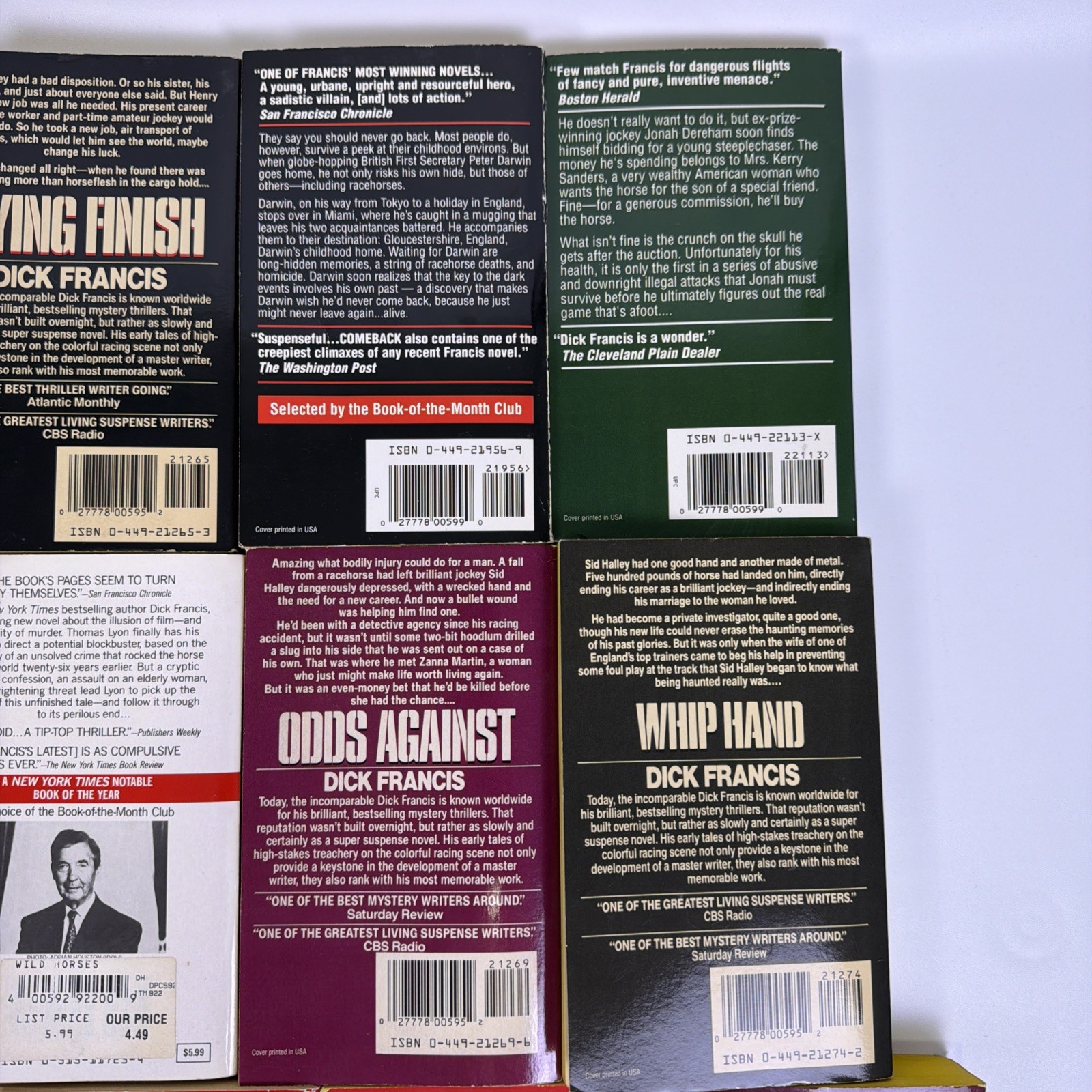Lot of 13 Dick Francis Paperback Mysteries, VG Condition SEE PICTURES
