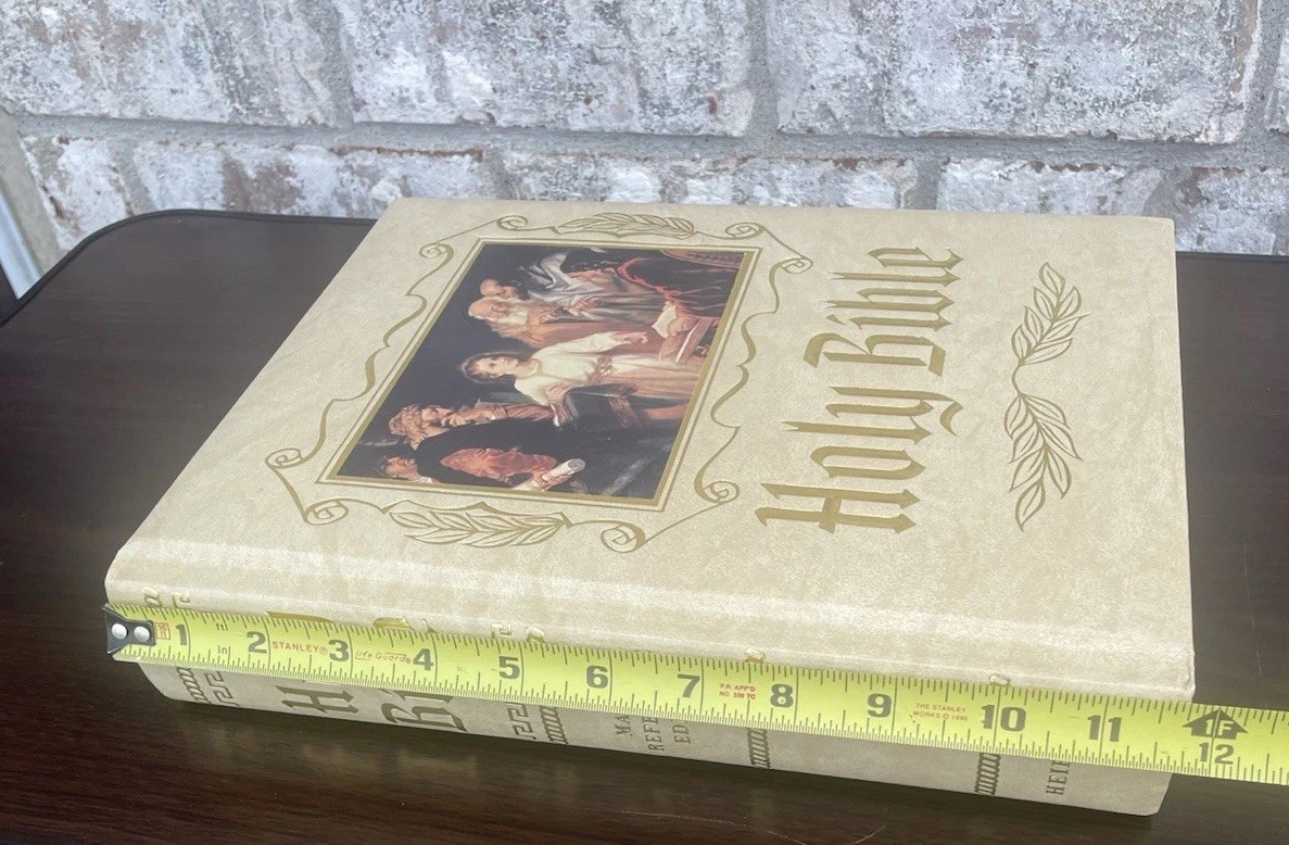 Holy Bible King James Red Letter Edition Illustrated Very Large Weighs 5lbs8oz