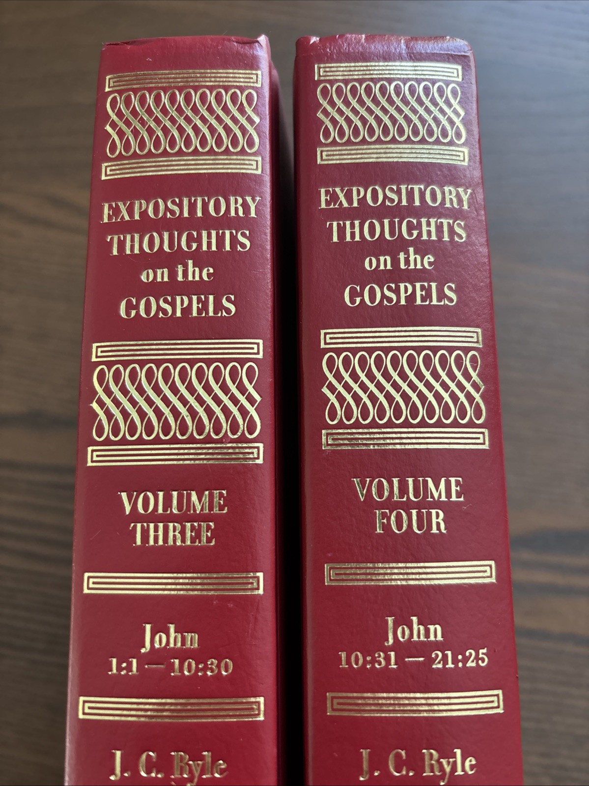 Expository Thoughts on the Gospels Volume 3 & 4 Hardcover J.C. Ryle Red Gold