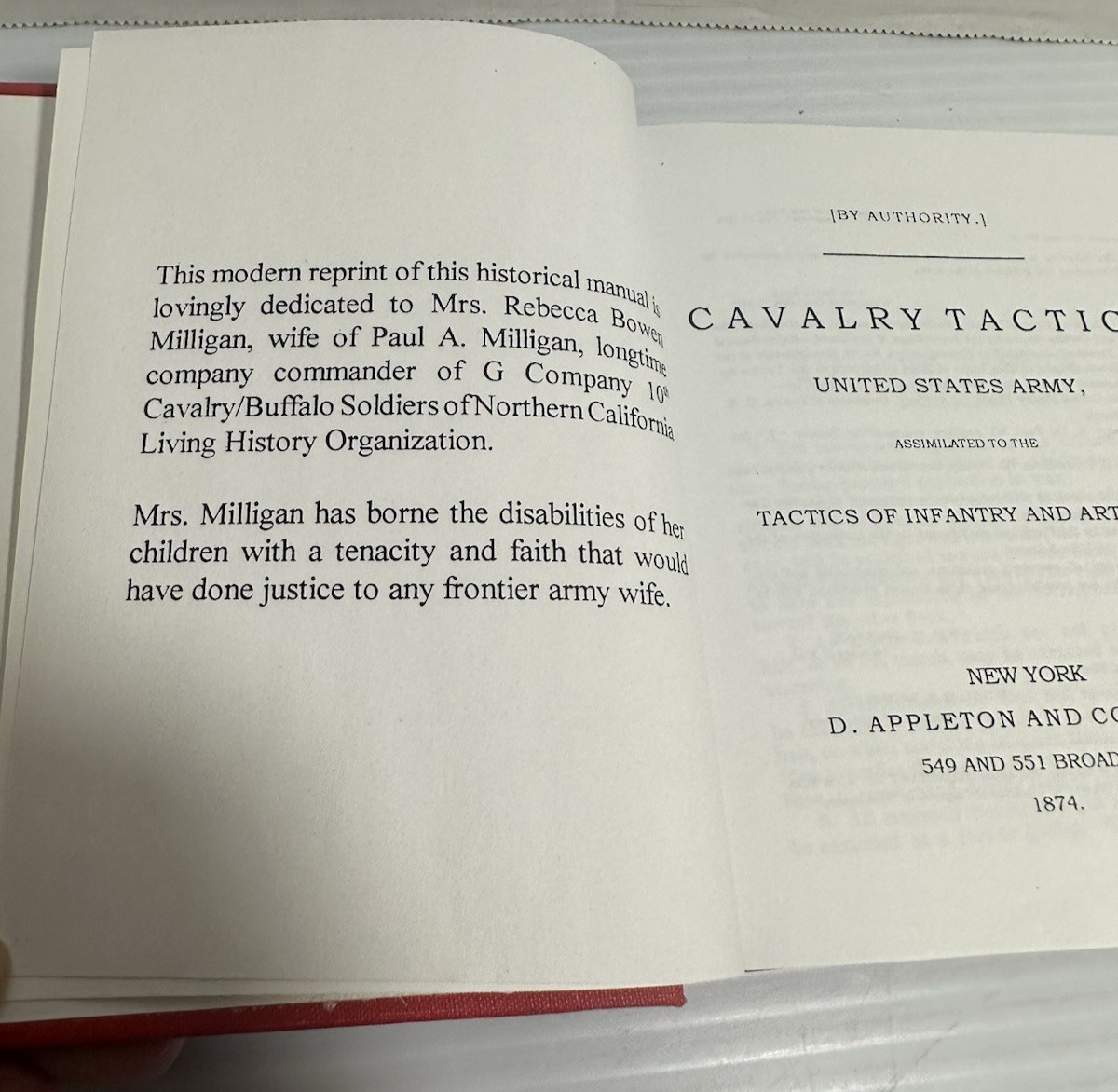 United States Army Cavalry Tactics Infantry Artillery Reprint of 1874 Ed HC