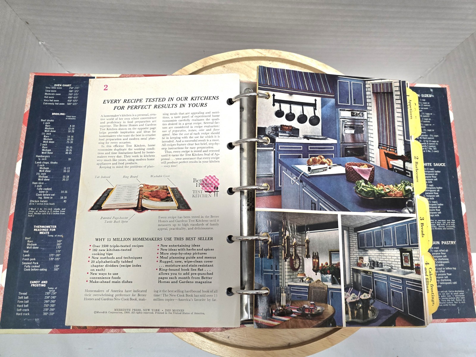 Better Homes And Gardens New Cook Book: Five -5- Ring Binder – 1968 Edition
