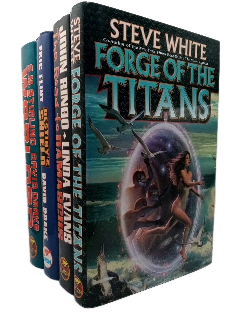 Baen Books Sci-Fi Lot of 4 1st Ed w/ DJ – Vintage Science Fiction Davis Drake