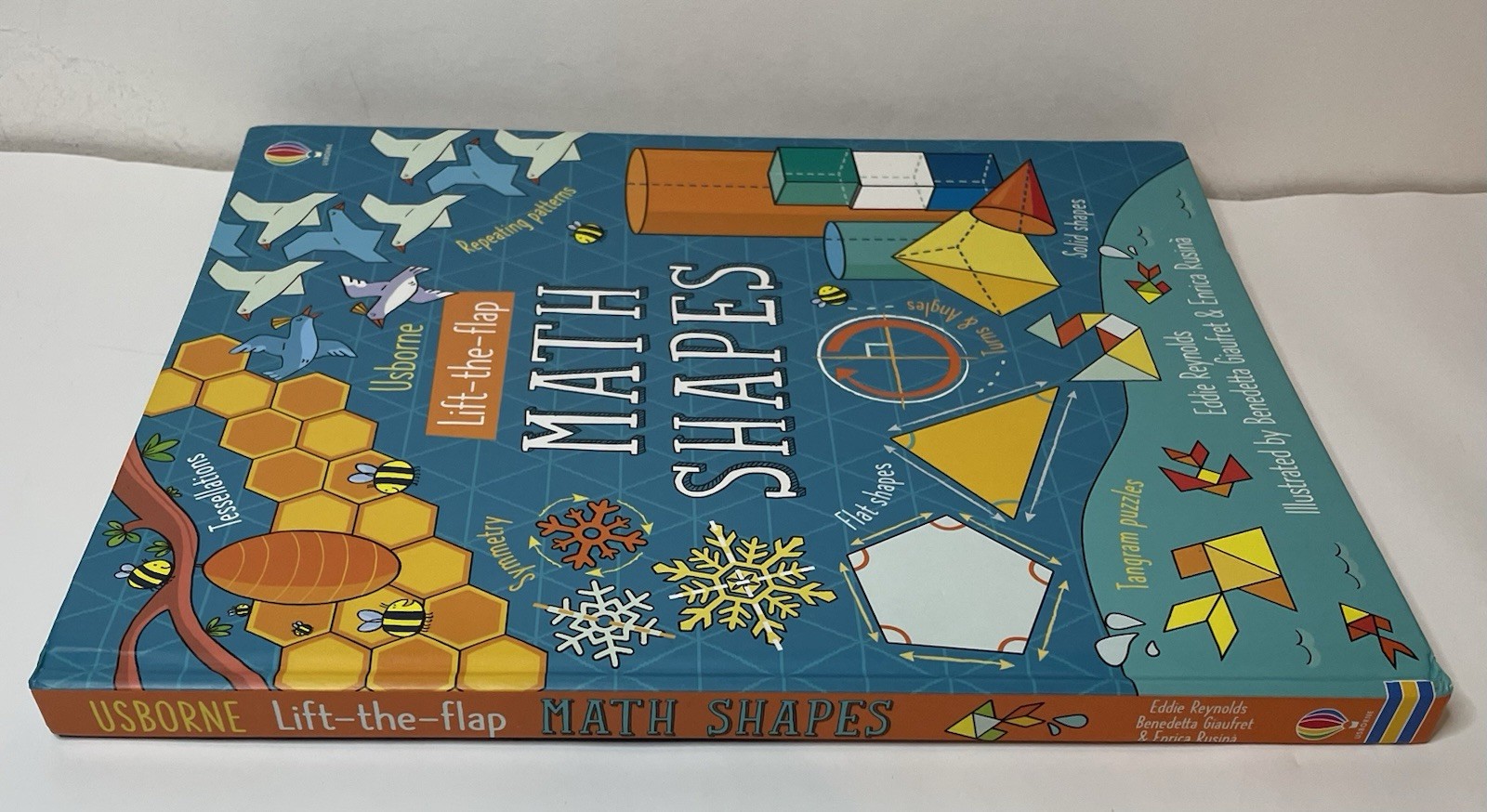 Usborne Math Shapes Lift-the-Flap Hardcover Ages 4-8 Activity Book Illustrated