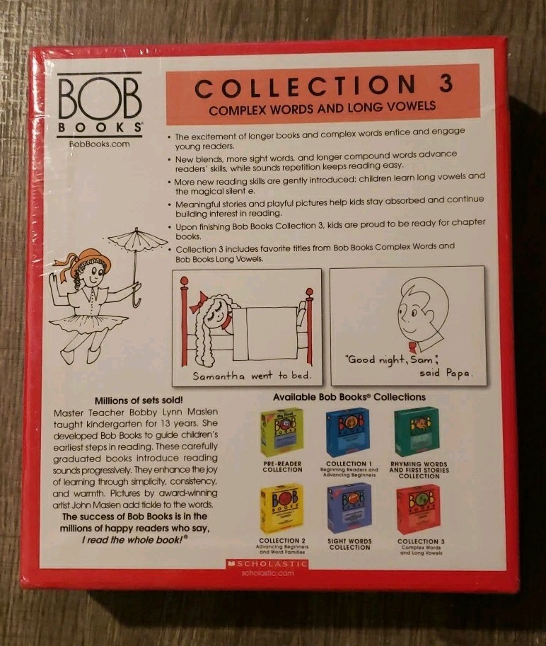 BOB BOOKS Collection 3 Complex Words & Long Vowels 16 Book Set Scholastic Maslen