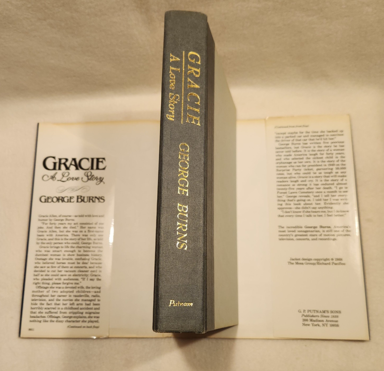 Gracie : A Love Story by George Burns (1988, Hardcover)