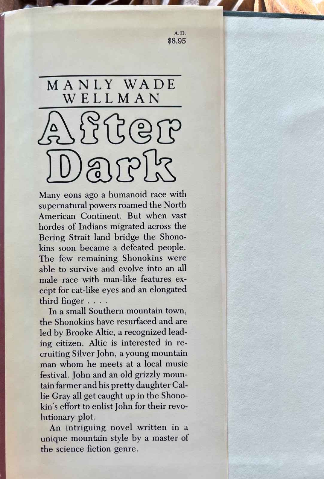 After Dark/the Lost and the Lurking*Manly Wade Wellman HCDJ 1st ed BCE NEAR FINE