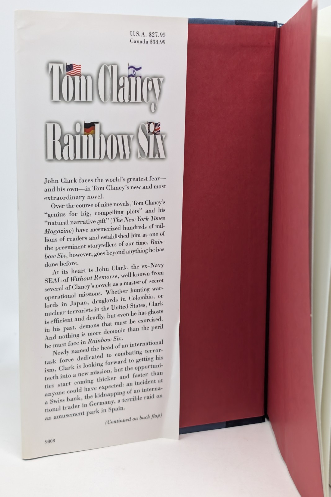 SIGNED Tom Clancy Rainbow Six (1998) & Shadow Warriors (2002) First printings