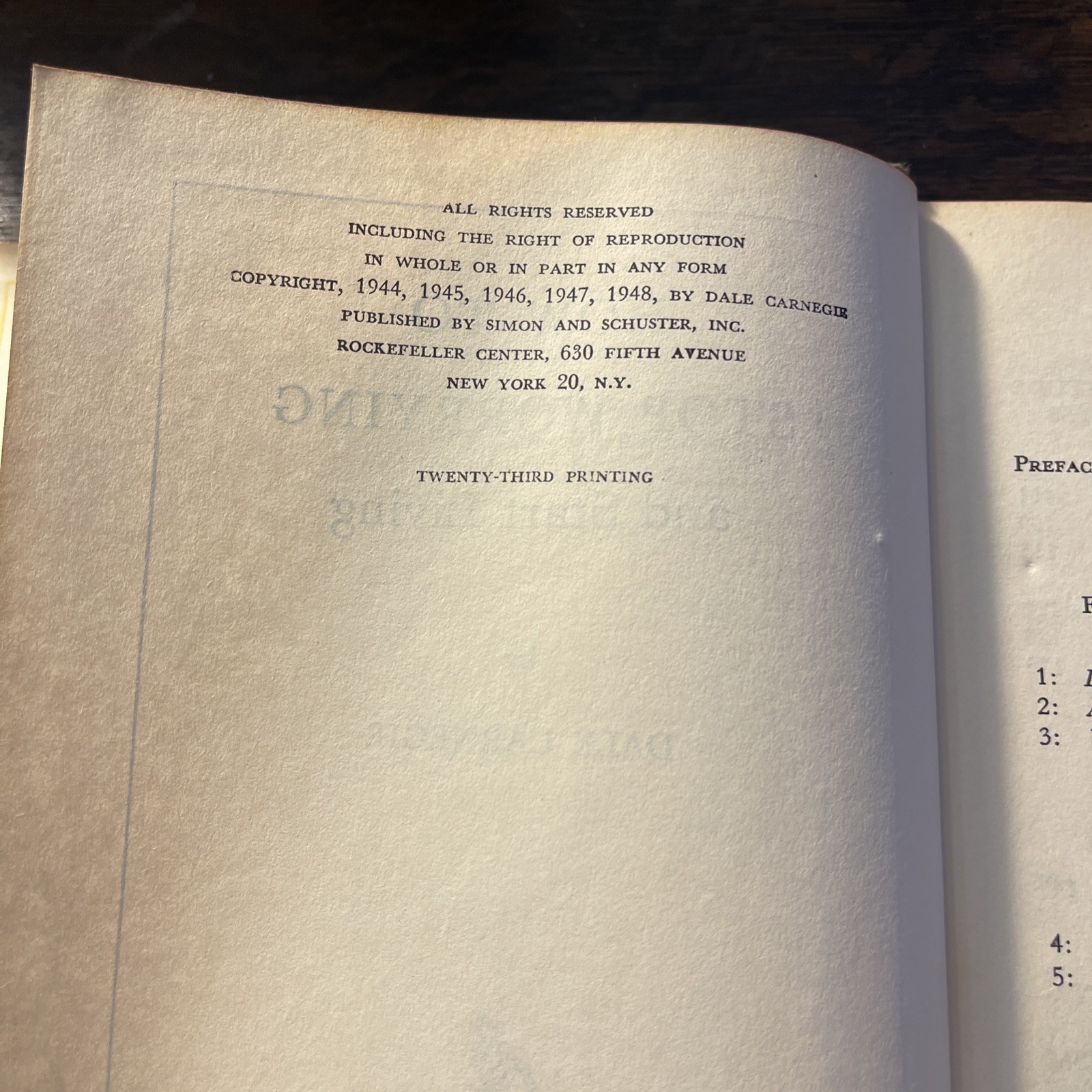Dale Carnegie Vintage 2-Book Lot How To Win Friends Stop Worrying Hardcover DJ