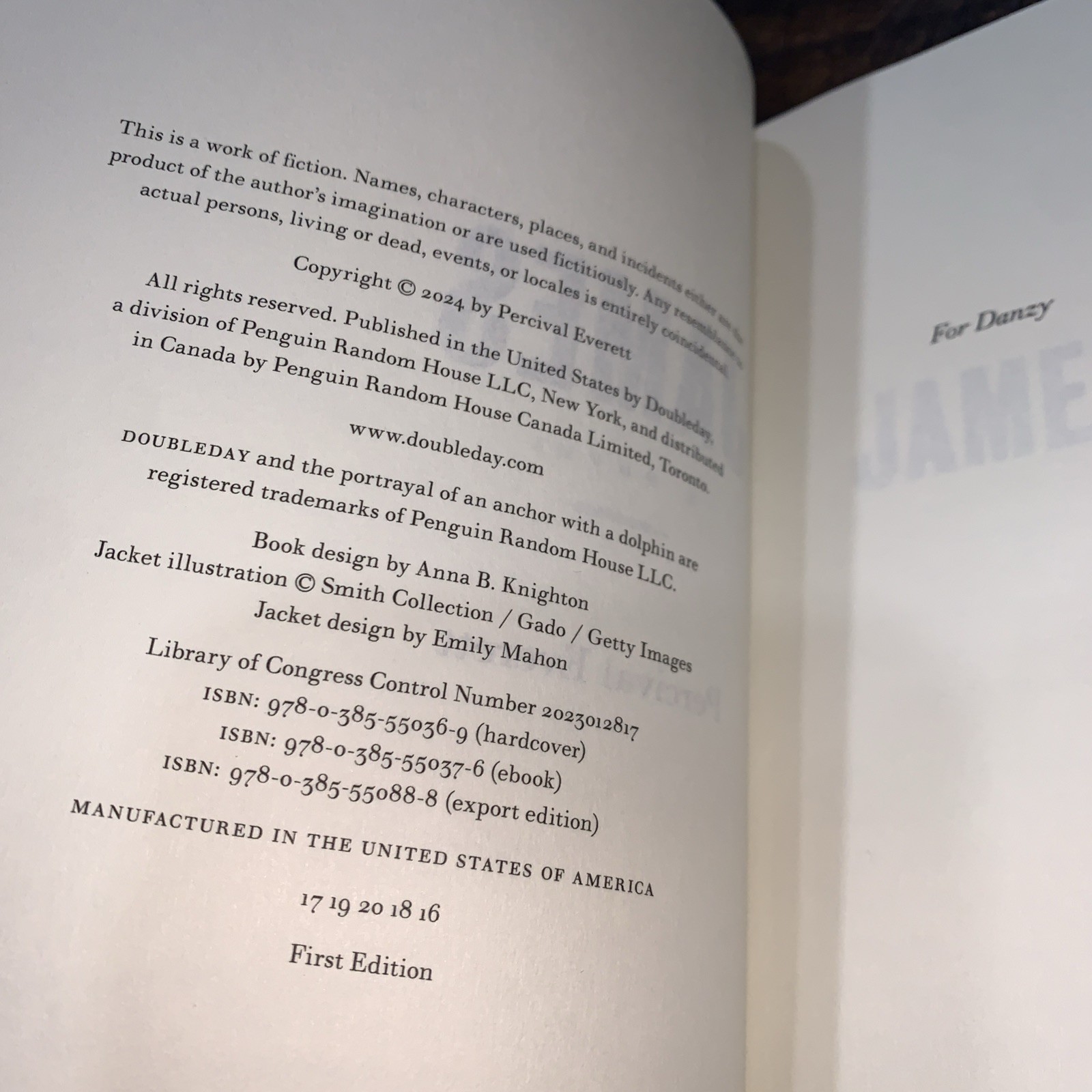 JAMES Percival Everett 1st Edition Read