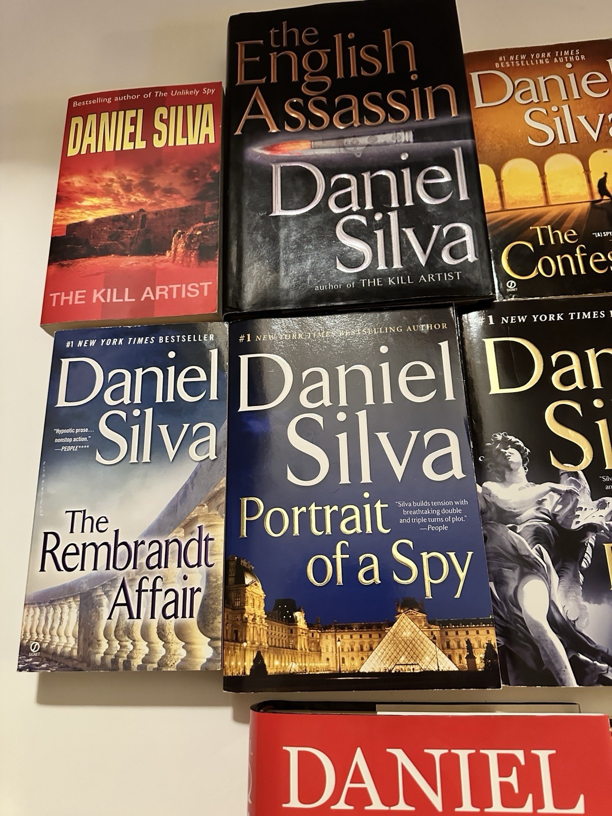 Lot of 21 Gabriel Allon Books by Daniel Silva Spy Series in Mixed Formats