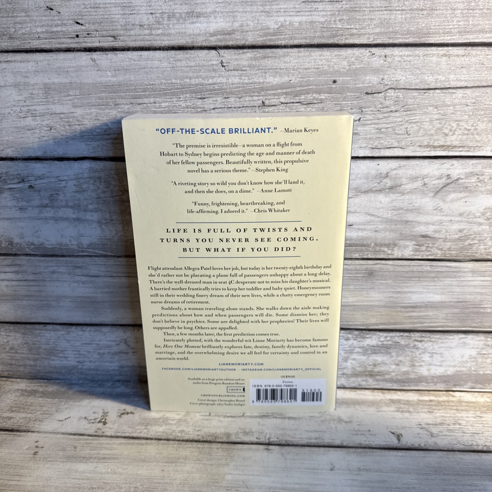 New! Here One Moment A Novel by Liane Moriarty (2025, Trade Paperback) NYT Best