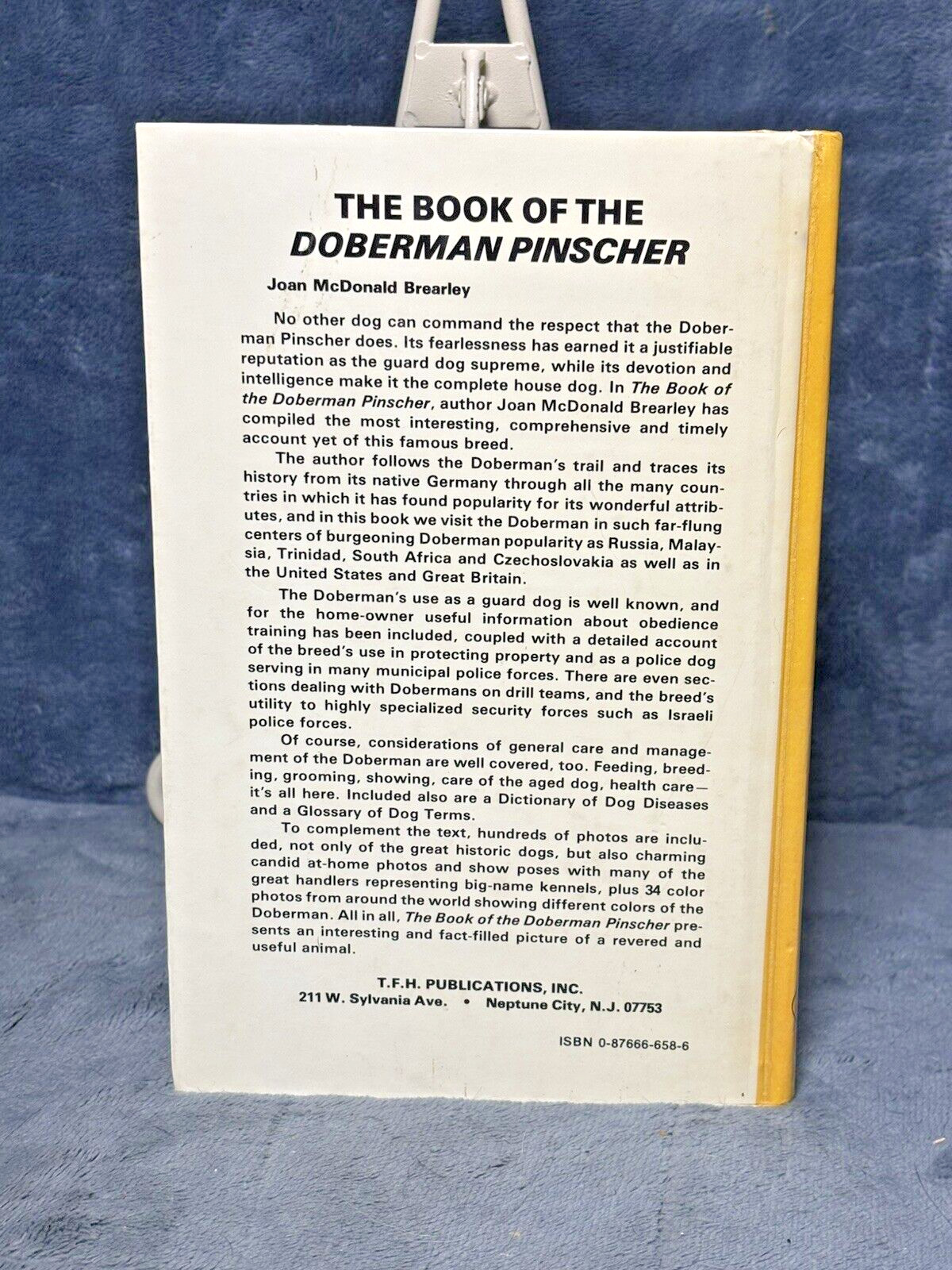 RARE 1976 1st Ed. The Book of the Doberman Pinscher – Joan M. Brearley Hardcover