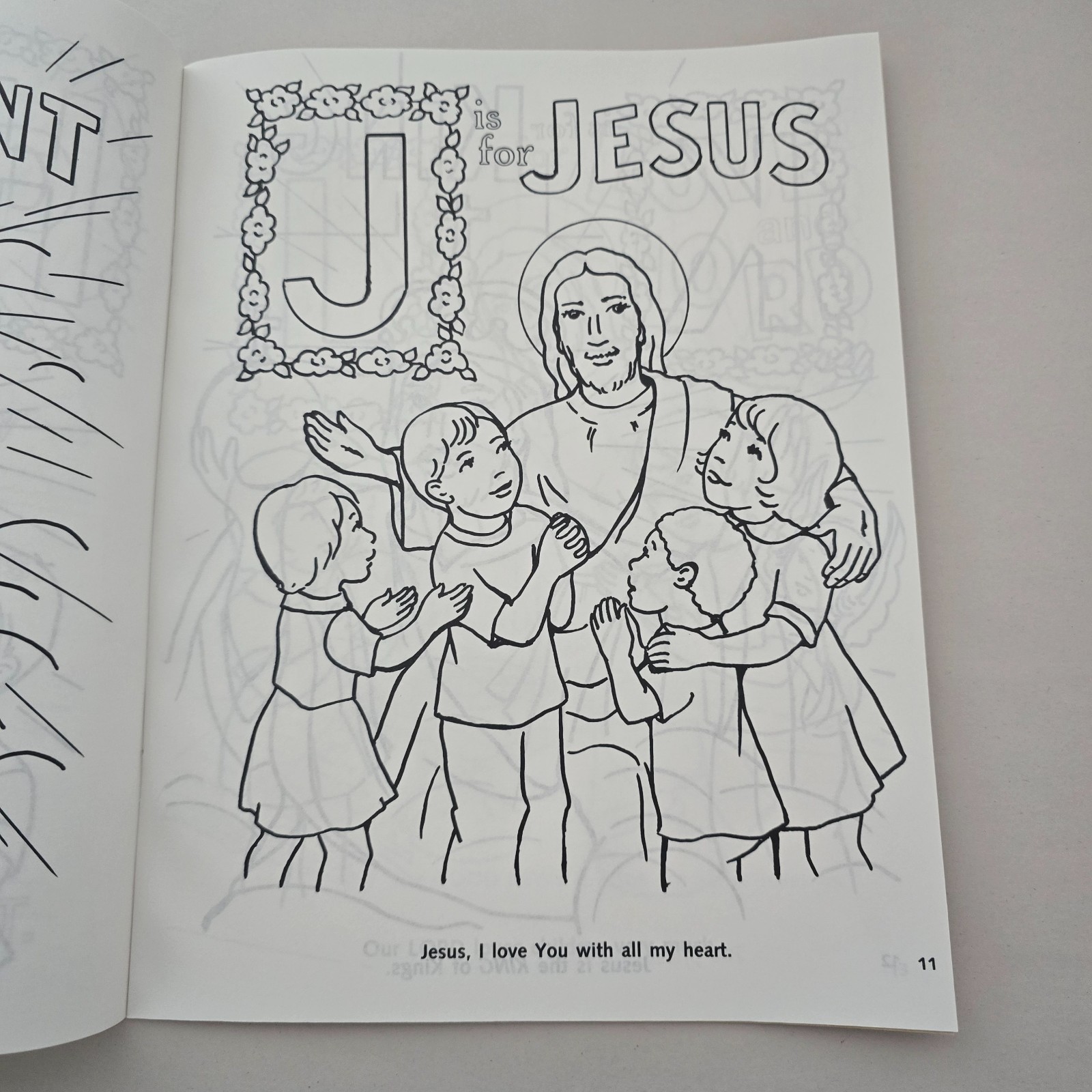 Vintage St. Joseph Catholic ABC Coloring Book Brand New 32 Pages