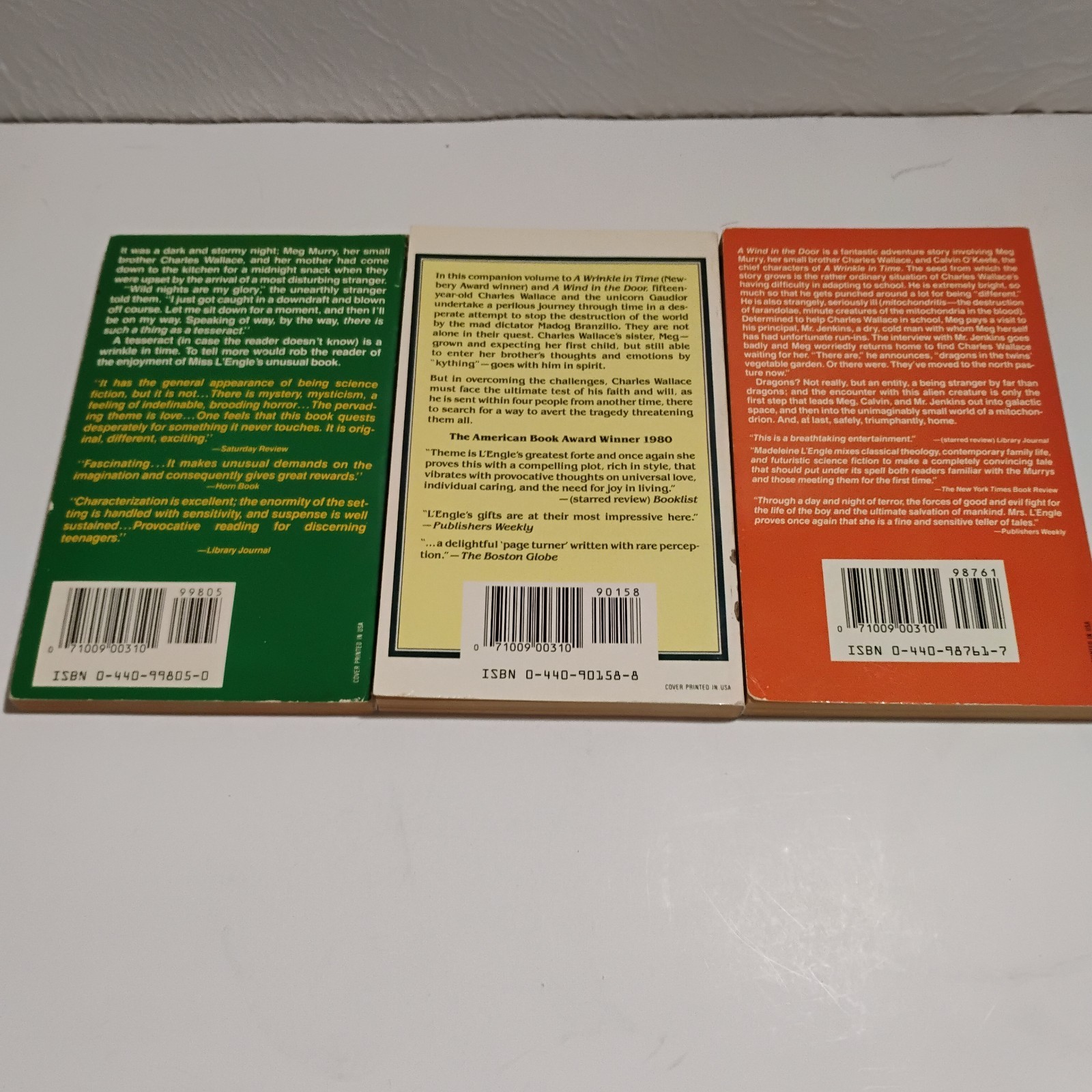 Madeleine L’Engle’s Trilogy Boxed Set Wrinkle in Time Wind Door