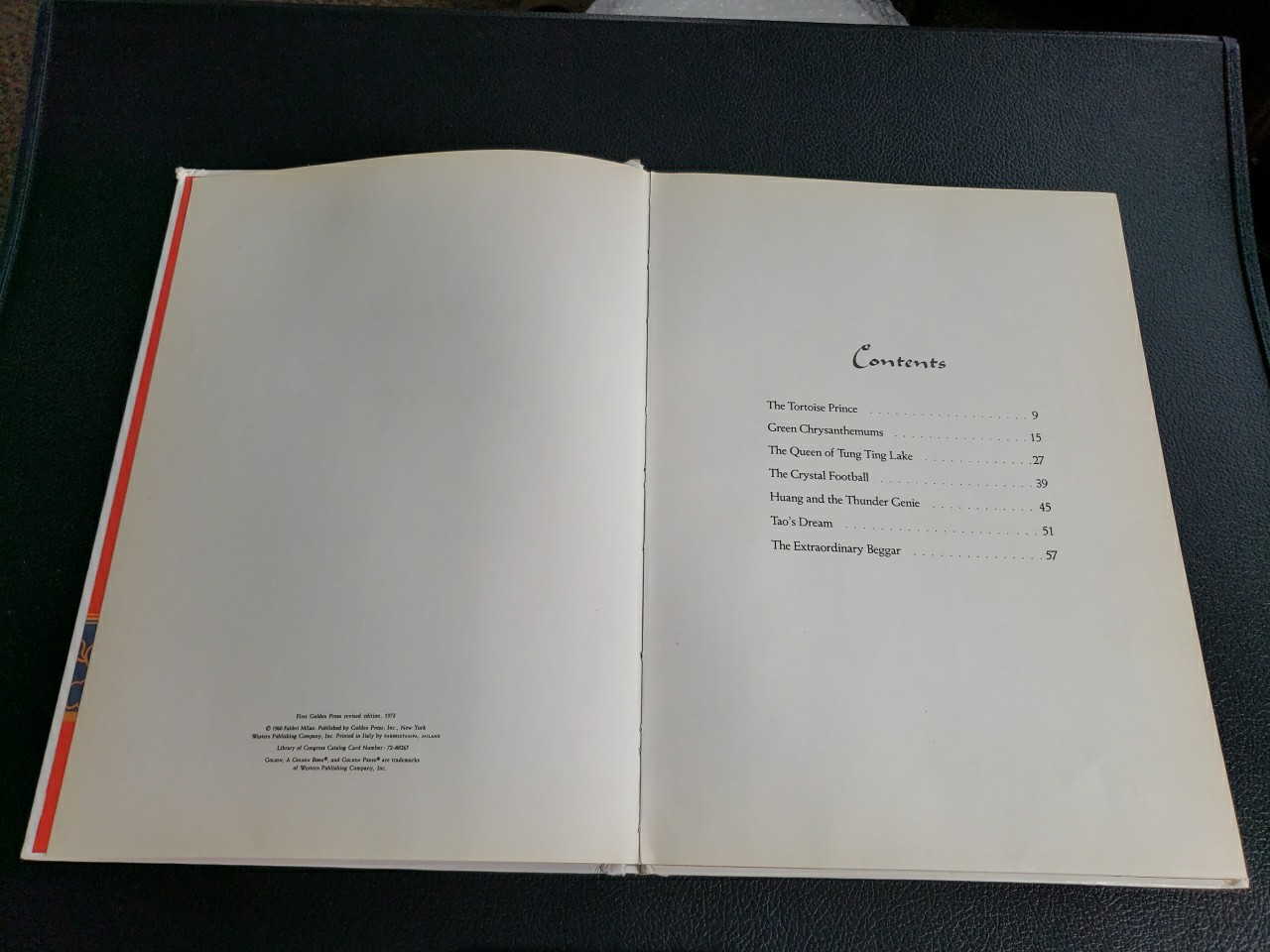 CHINESE FAIRY TALES, FIRST GOLDEN PRESS EDITION 1973 LARGE BOOK Read
