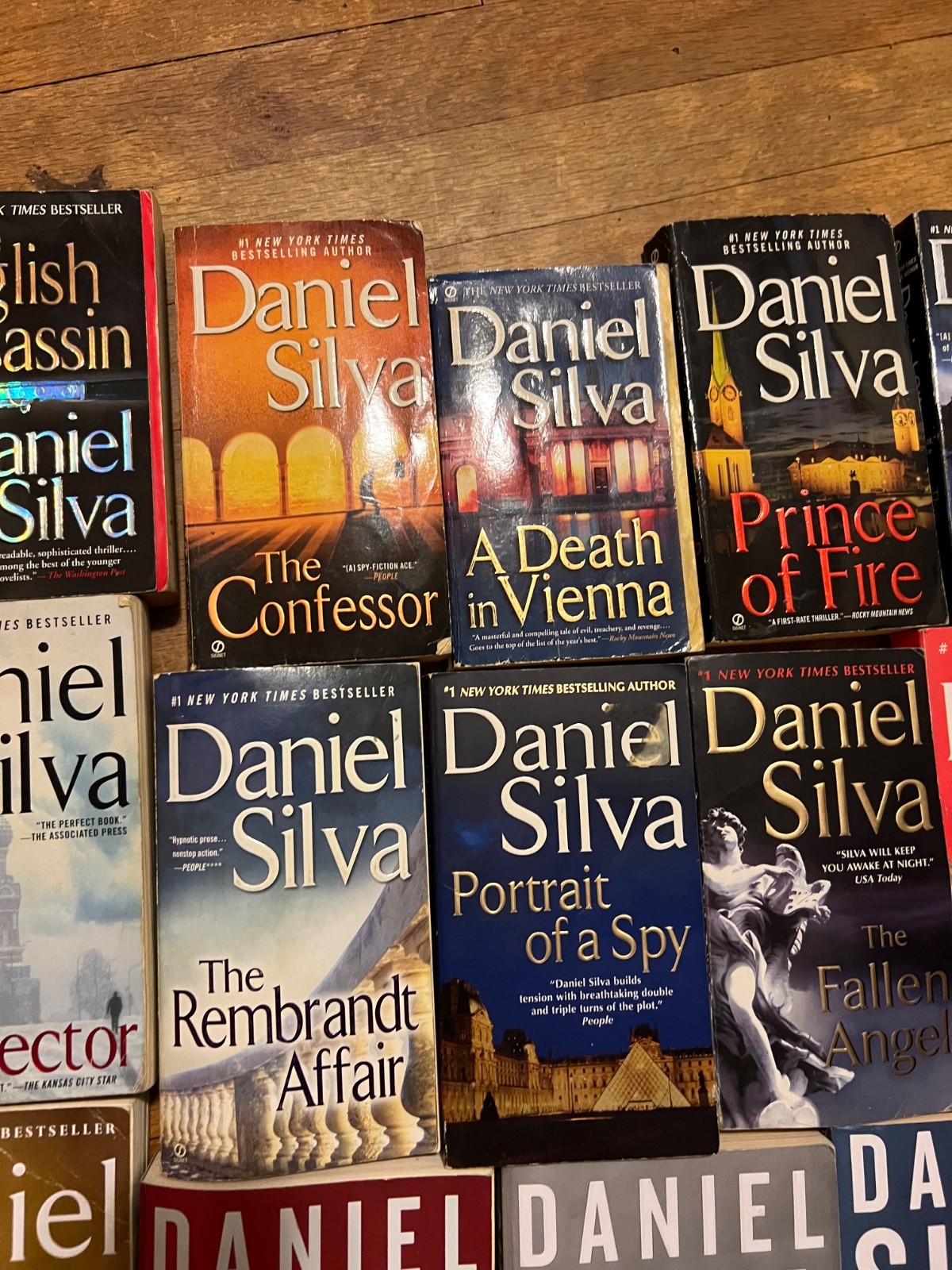 25 Daniel Silva Books — Gabriel Allon Series, HC and SC. Full Run!