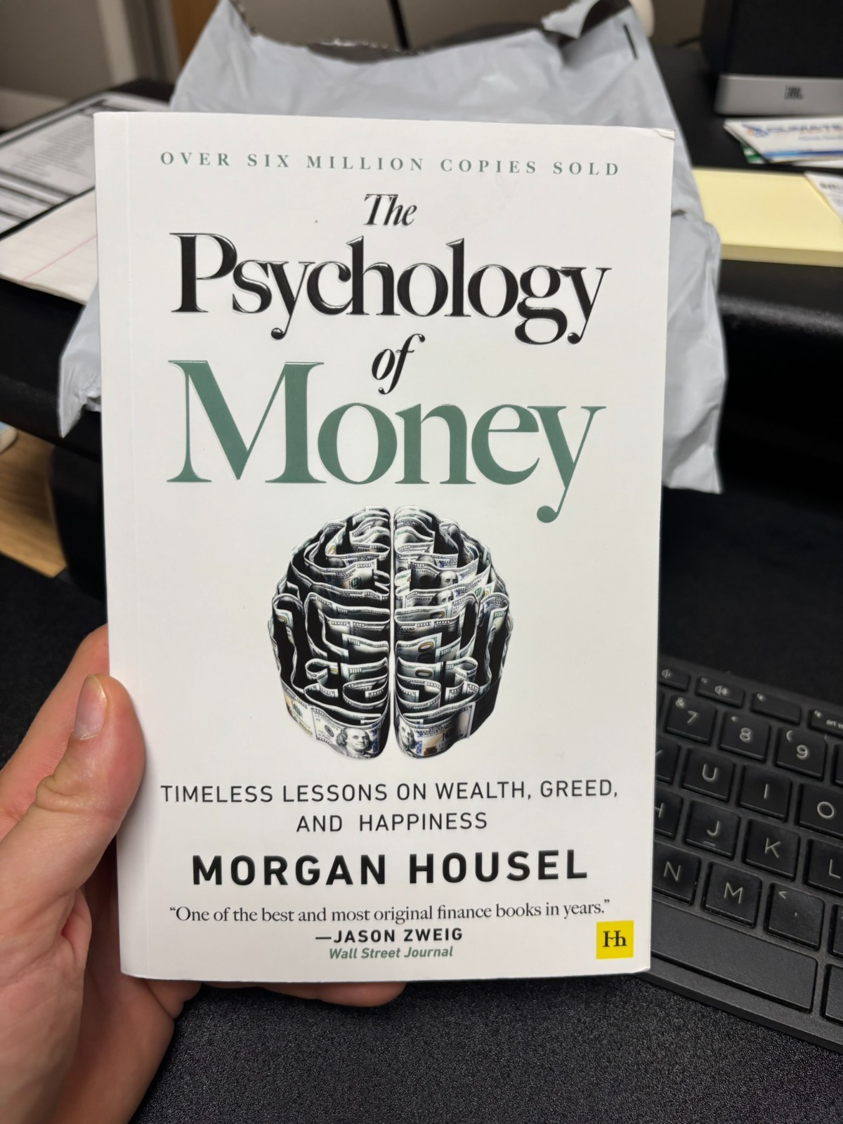 The physcology of money by Morgan Housel over six million copies sold .