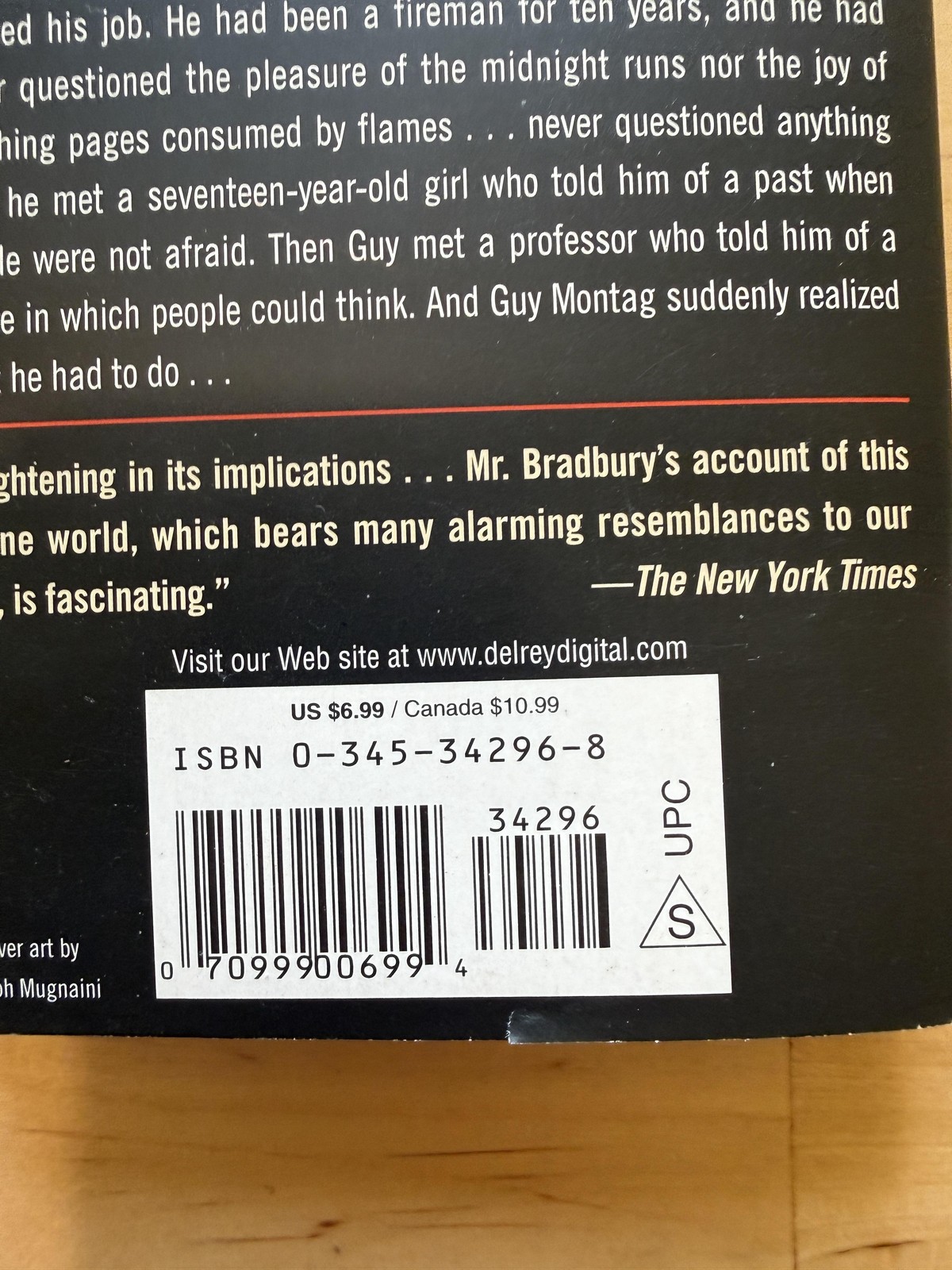 Fahrenheit 451 Ray Bradbury 50th Anniversary Edition Del Rey Sci-Fi Dystopian PB