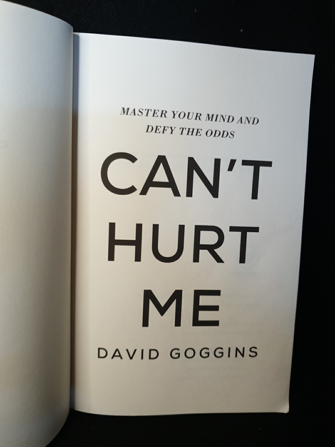 Can’t Hurt Me David Goggins 2018 Paperback Self-Help Motivation Book
