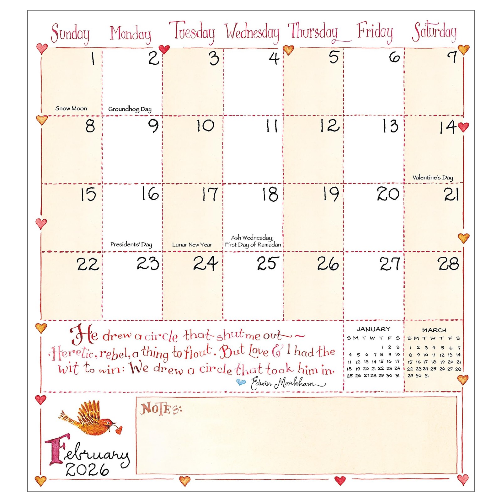 TF Publishing 2026-2027 Susan Branch Small Monthly Pocket Planner 3.5×6.5in