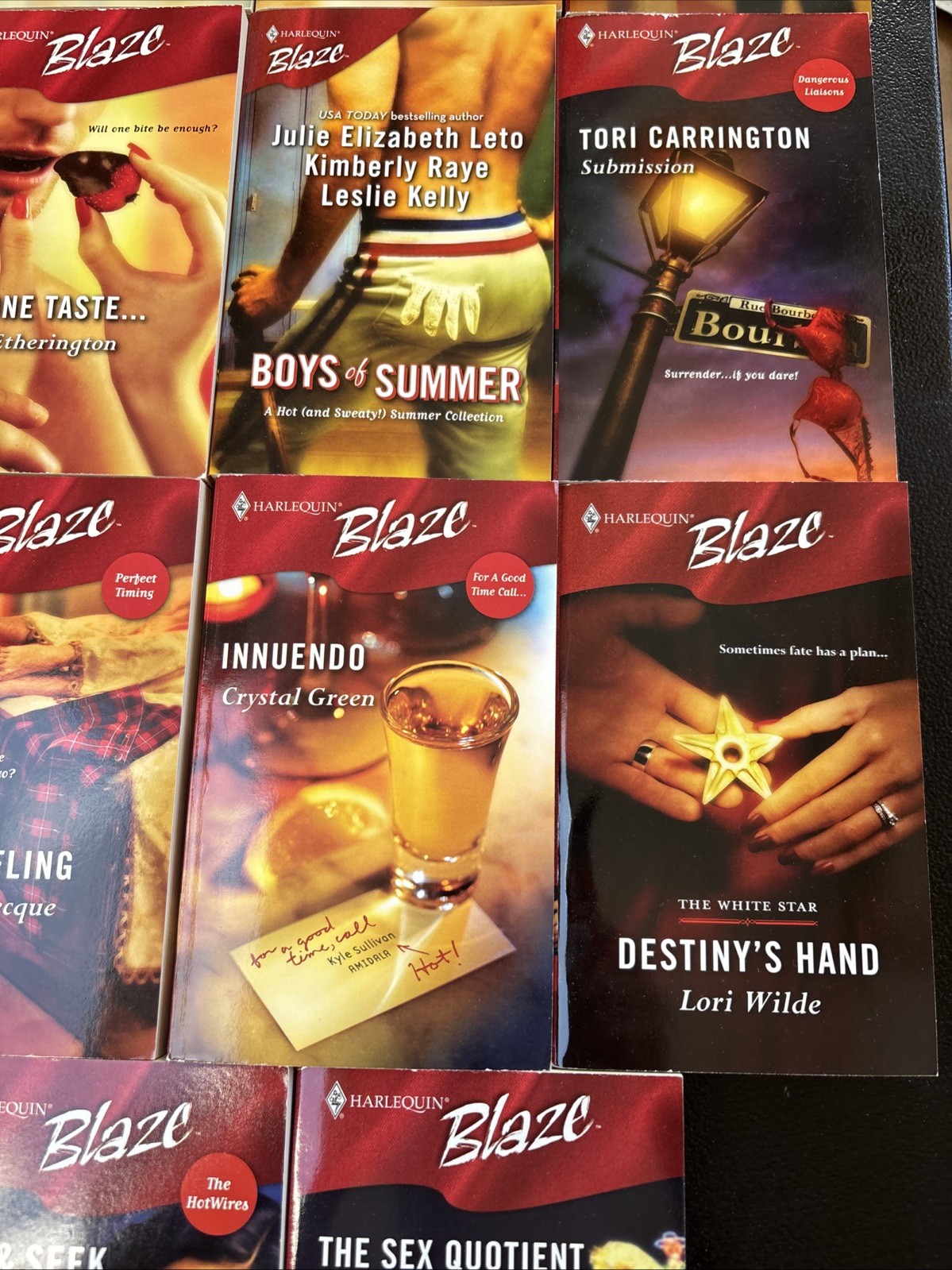 NEW Vintage Lot/15 Harlequin Blaze 2000’s Romance Books 245-269