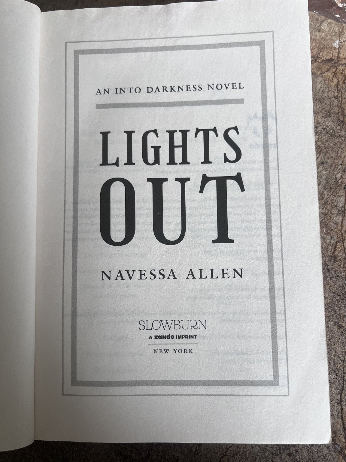Lights Out Navessa Allen 2024 First Edition Dark Romance Into Darkness Zando