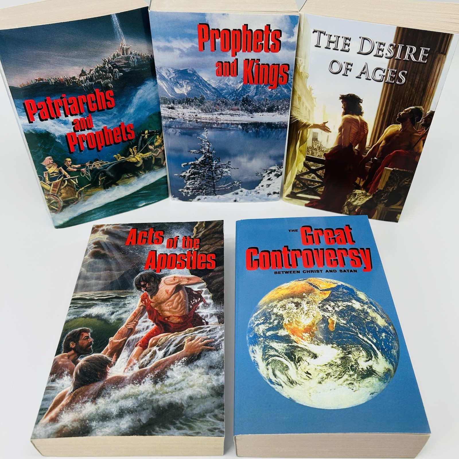 The Conflict of Ages Complete Series #1-5 by Ellen G White Paperbacks Lot of 5