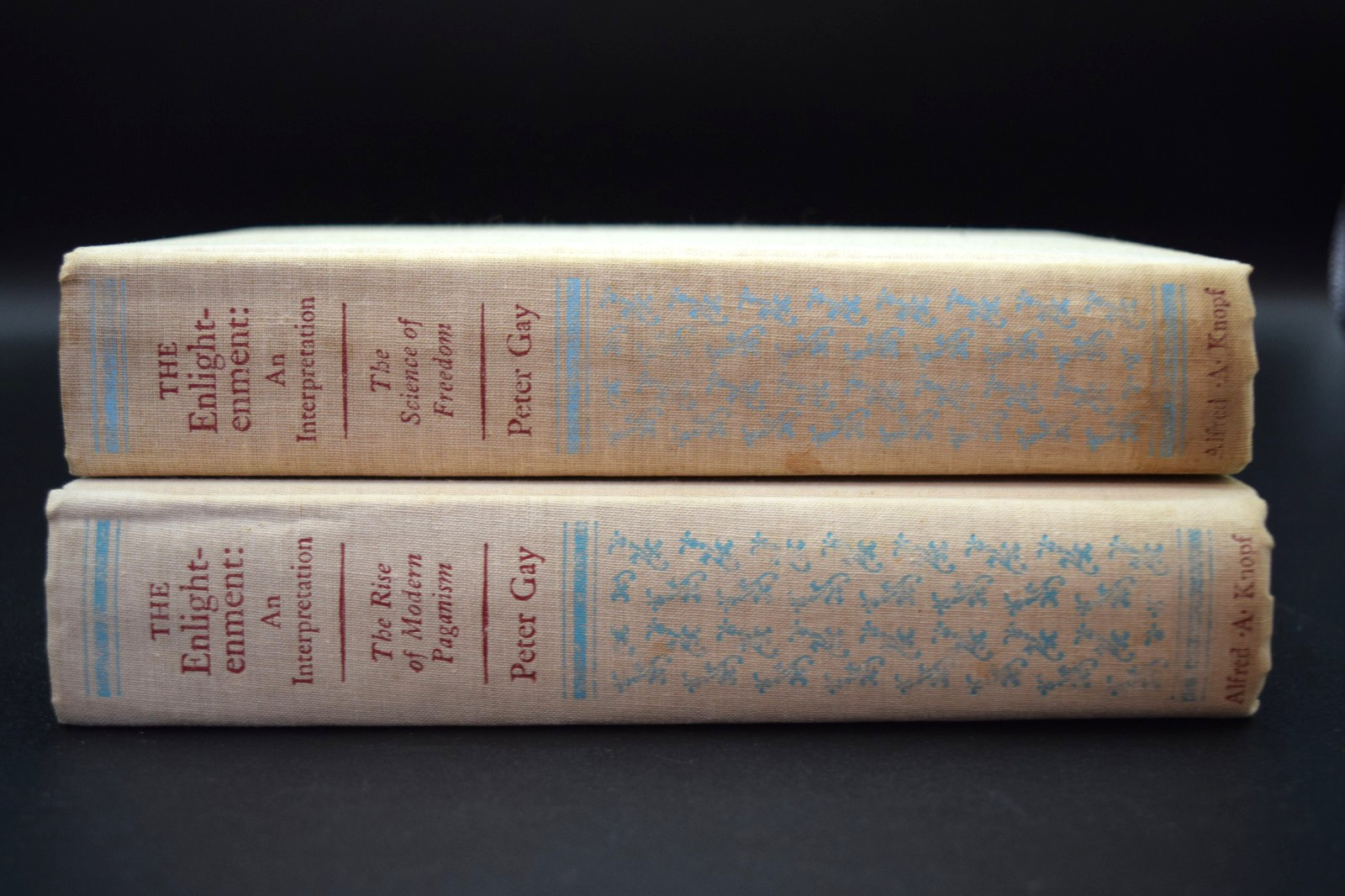 The Enlightenment An Interpretation Peter Gay 2 Vol. Set HC 1st Edition