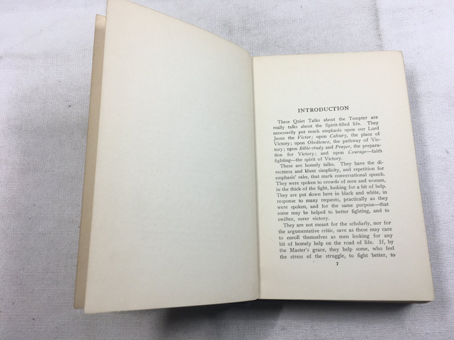 Quiet Talks about the Tempter S.D. Gordon 1910 Religious Christian Revell