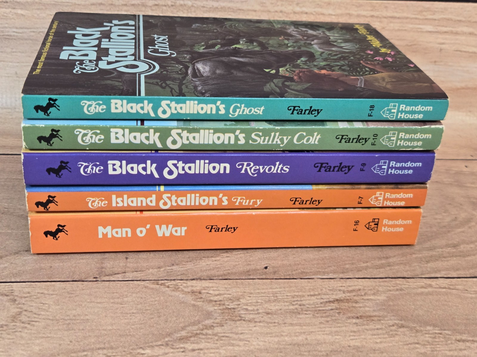 Lot of 5 The Black Stallion Paperbacks 1980s Walter Farley Very Good