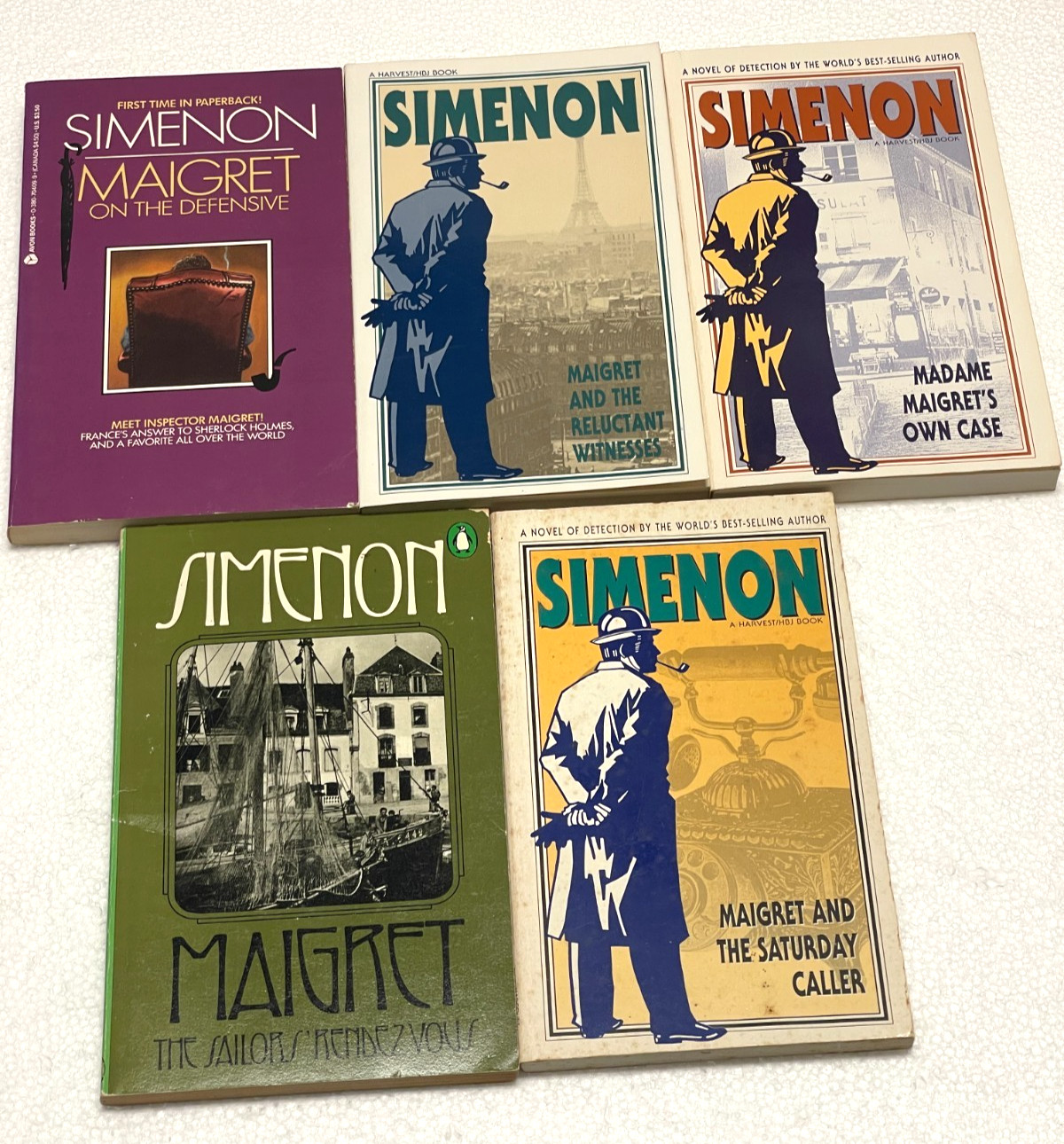 40 Georges Simenon Books Mostly Maigret with 8 in French / Paperback / 1 Dupe