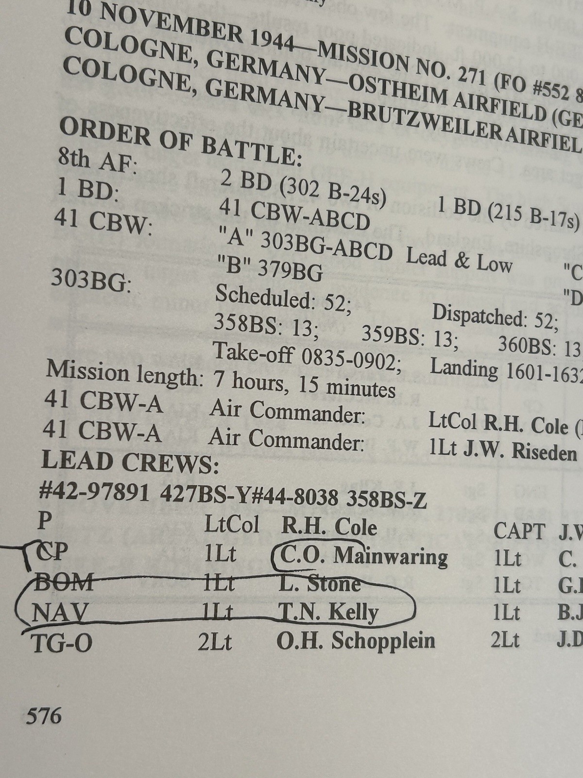 Might in Flight Daily Diary of the 8th Air Forces Hell’s Angels 303rd 1993 LE