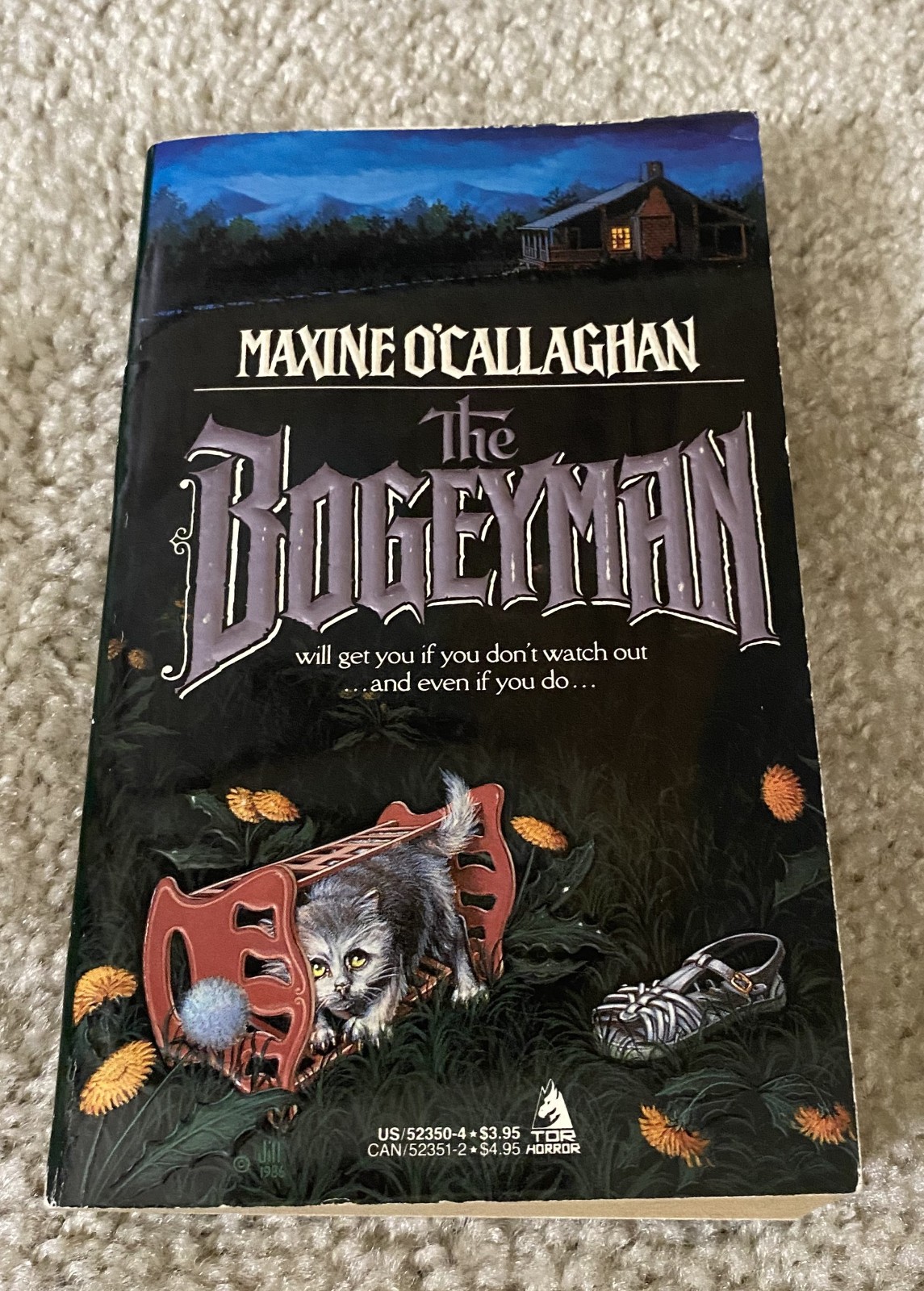 Vintage The Bogeyman by Maxine O’Callaghan PB Book TOR Horror First Printing