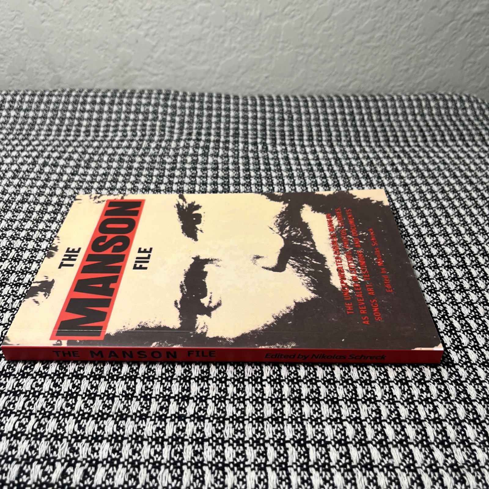THE MANSON FILE by Nikolas Schreck Amok Press ,1988 Paperback New Reprint