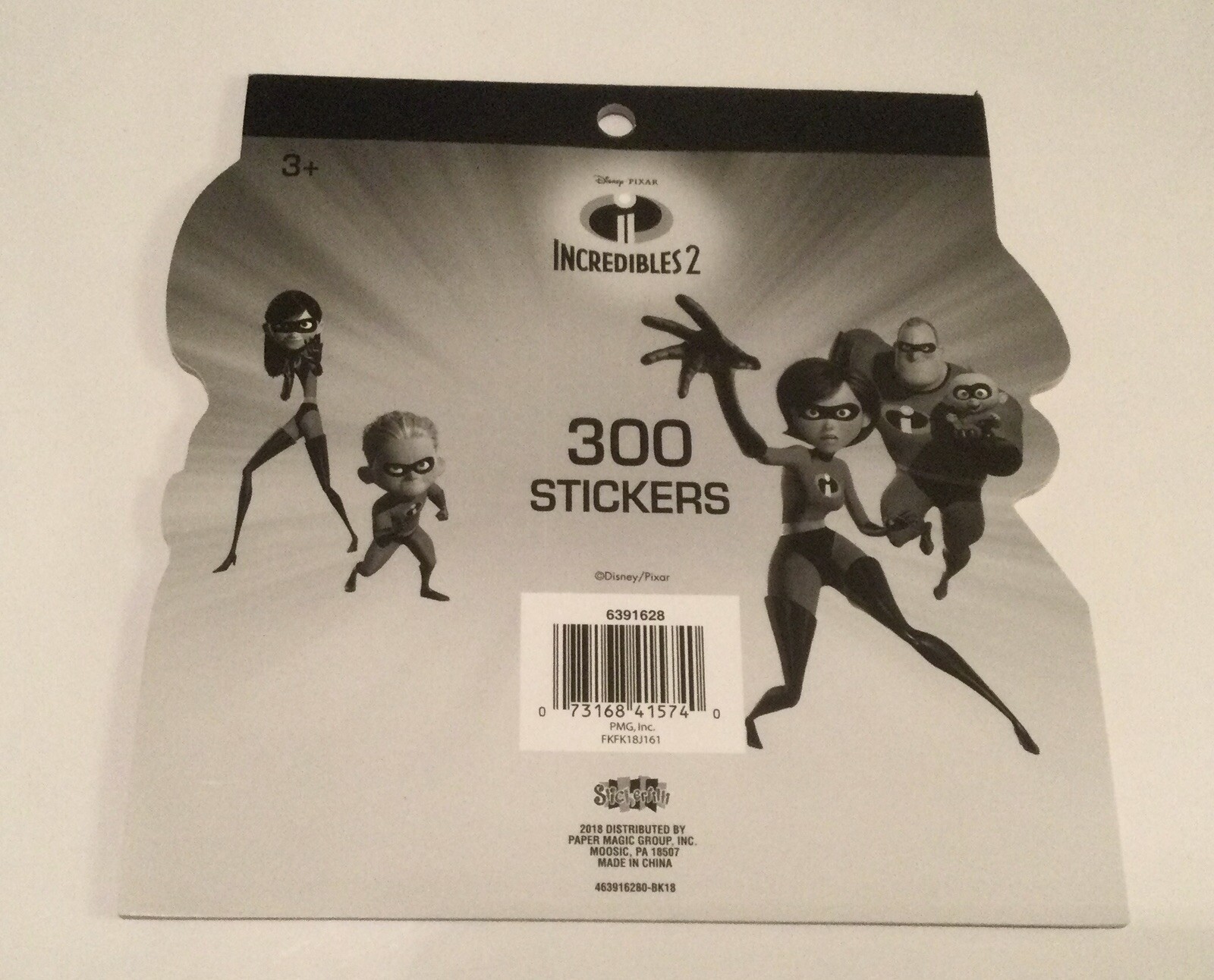 The Incredibles 2 Sticker Pad – 300 Stickers (8×8 Inches)
