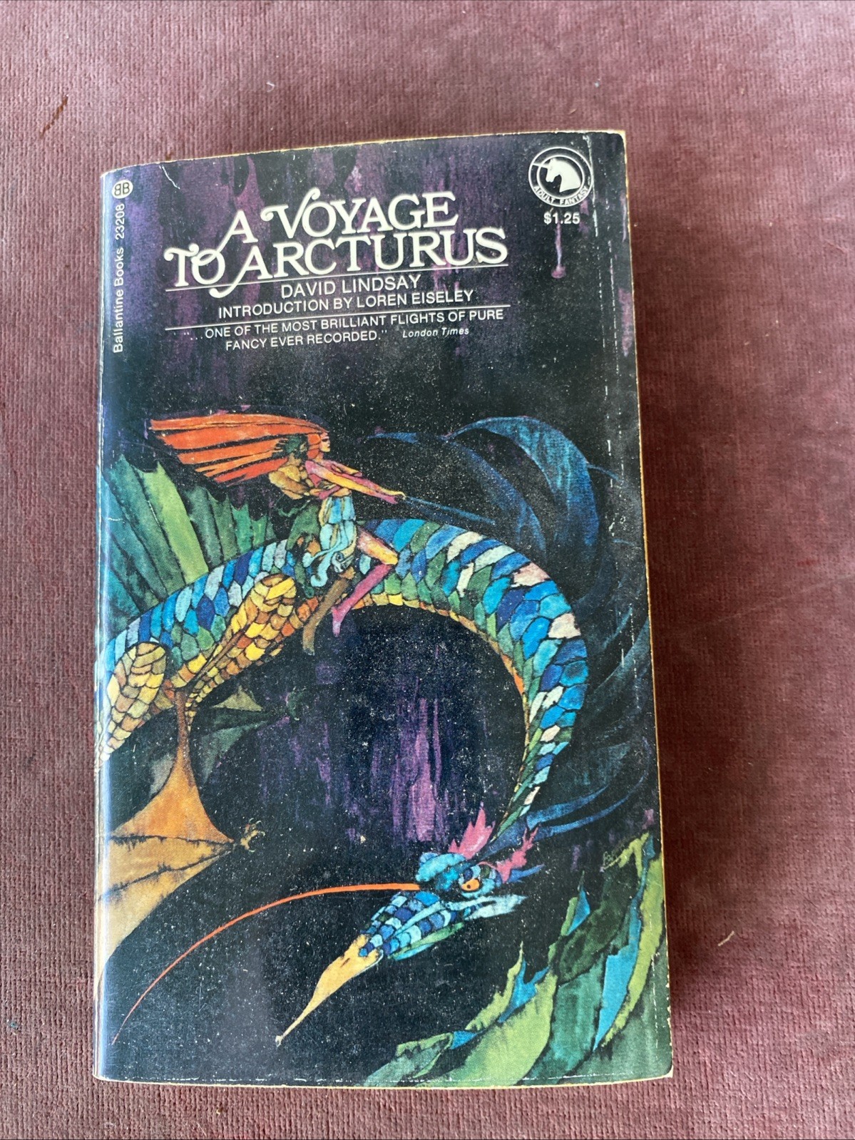 A Voyage to Arcturus by David Lindsay 3rd US Printing 1973 Vintage Paperback