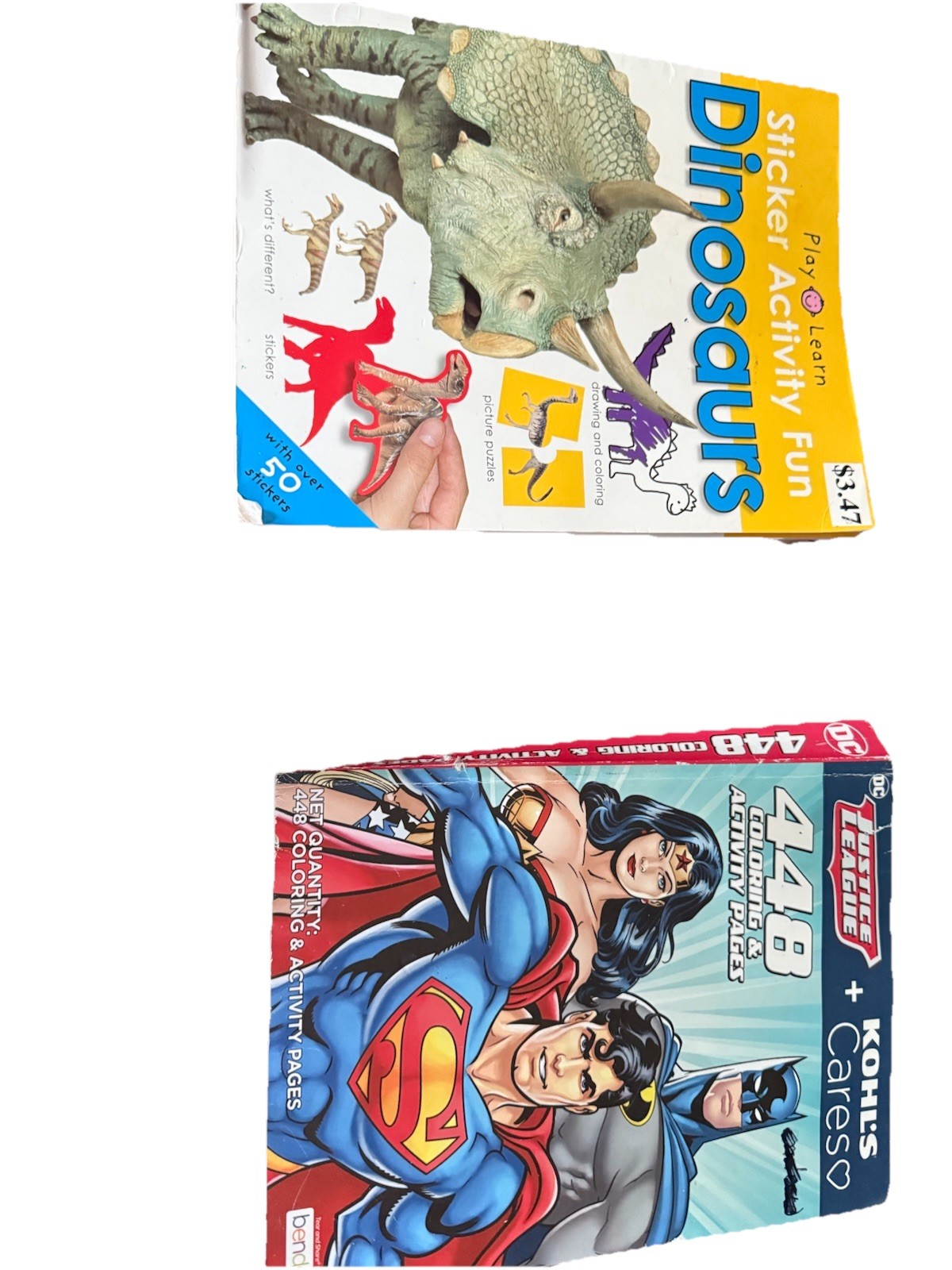 Dinosaur Activity Books, Stickers, Reading Books And Super Hero Coloring Book