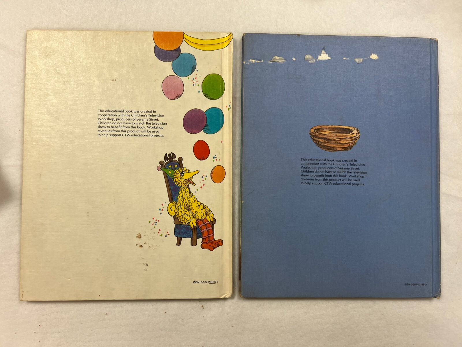 Sesame Street Book Club Books – dated 1980’s HB – lot of 14
