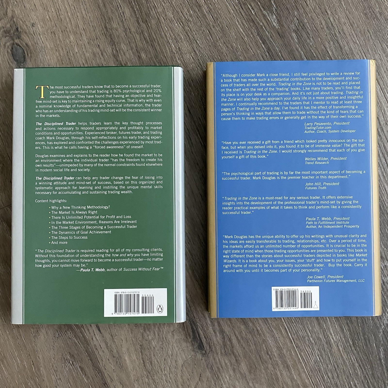 The Disciplined Trader & Trading In The Zone by Mark Douglas Trading Psychology