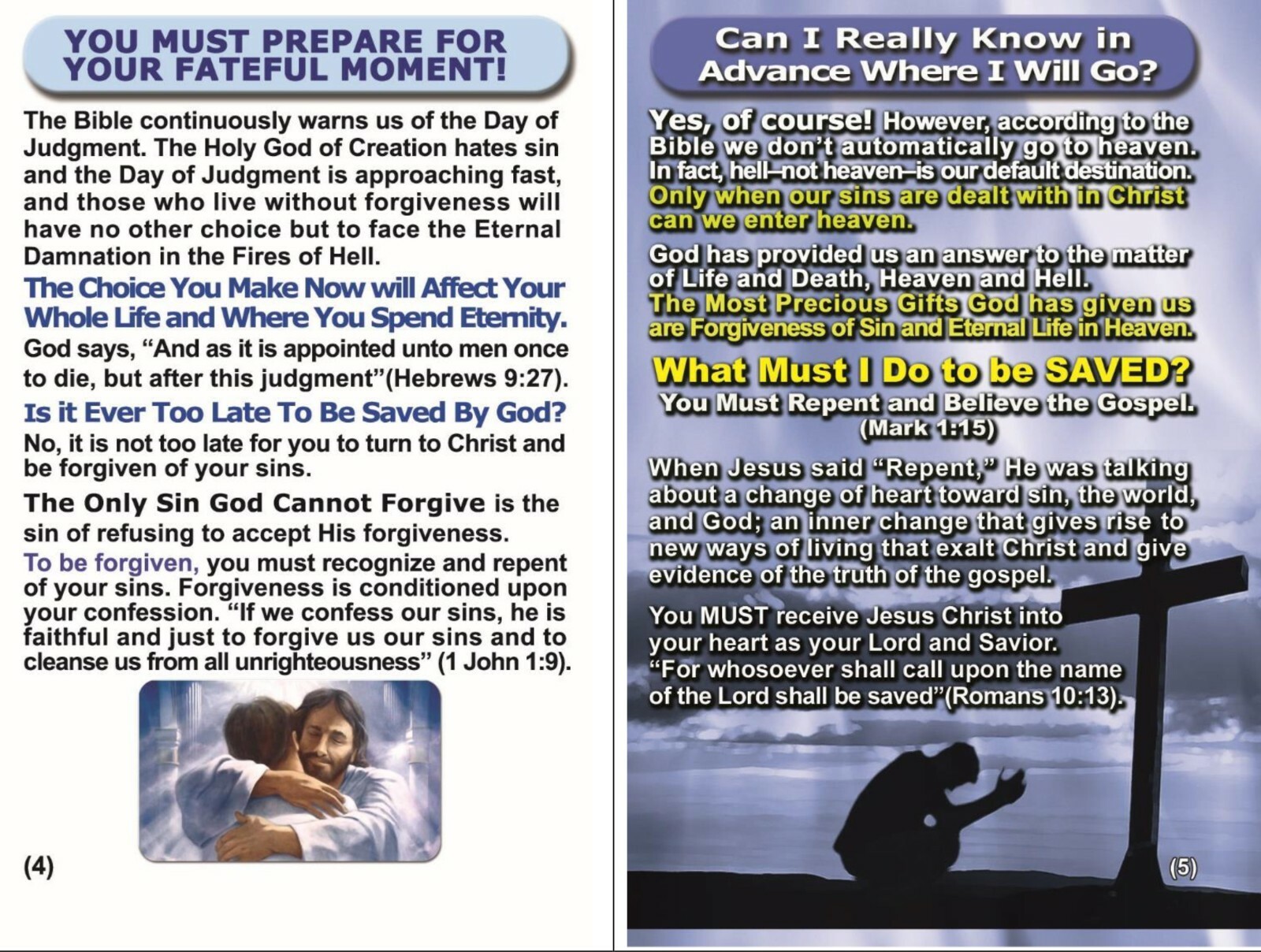 BIBLE, Gospel Tracts: THE RAPTURE, PK of 32 Units, 16 Pages Each.