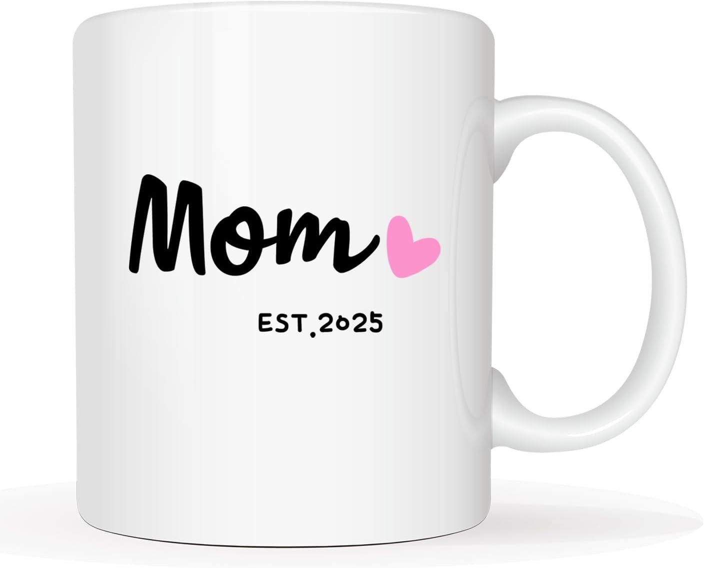 Ceramic Mom Est 2025 Mug – Funny 11 Oz Gift for Mother’s Day or Birthdays