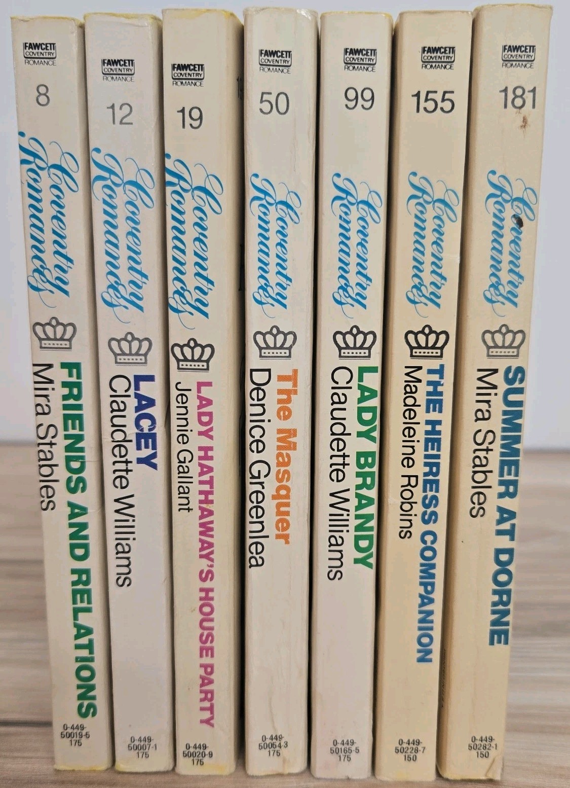 COVENTRY REGENCY ROMANCE LOT / 7 PB / VARIOUS AUTHORS / 1970s/1980s