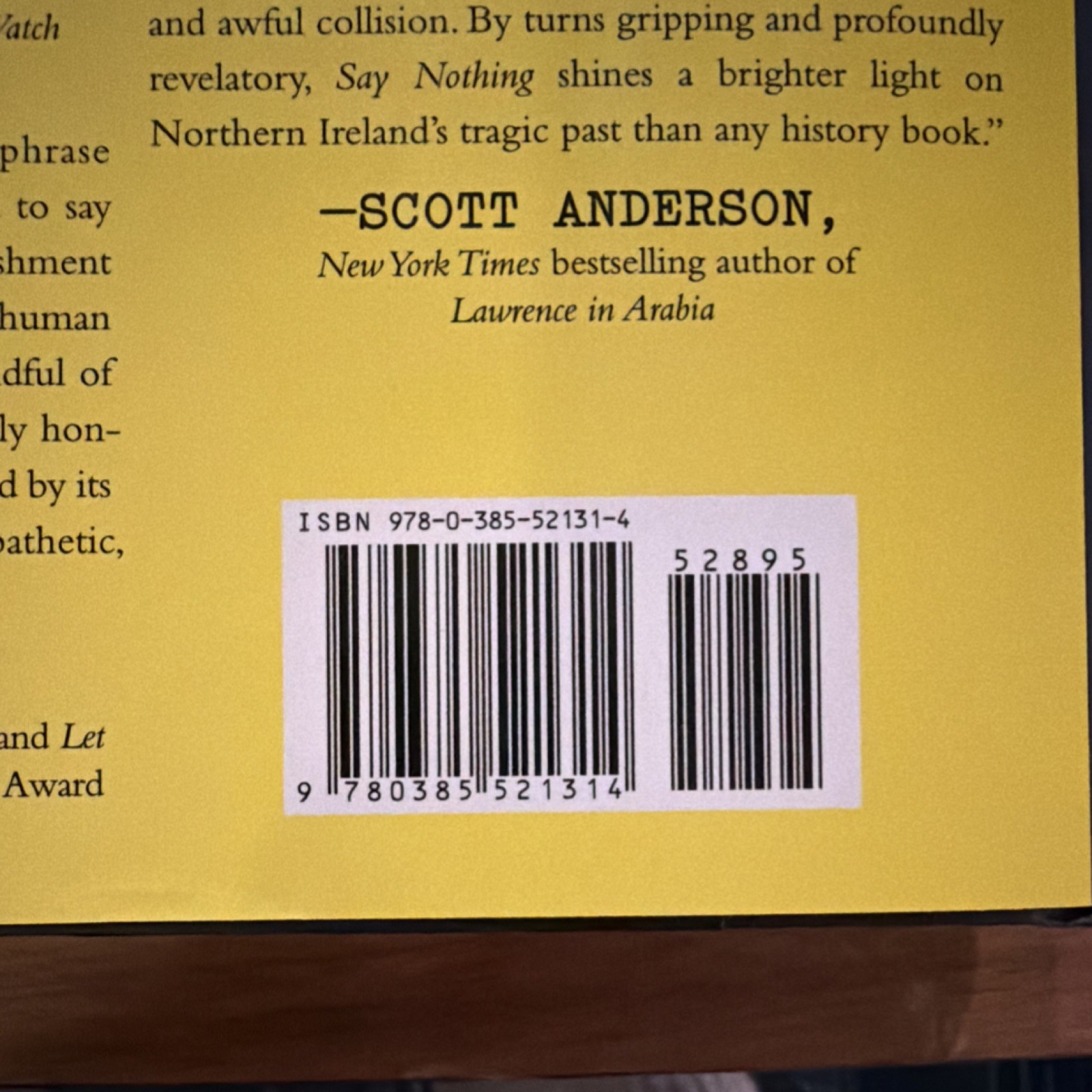Patrick Radden Keefe Say Nothing Hardcover Knopf True Crime Ireland 2019