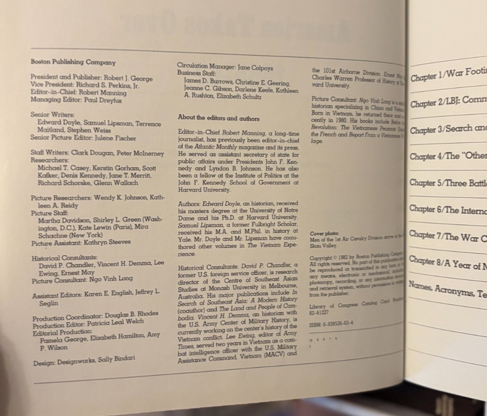The Vietnam Experience Boston Publishing Co – You Choose Volumes – Hardcover VTG
