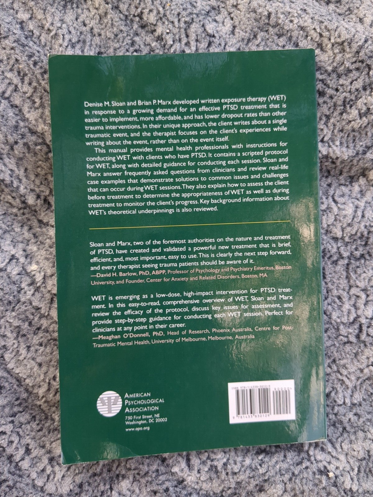 Written Exposure Therapy for PTSD: A …, Brian P. Marx