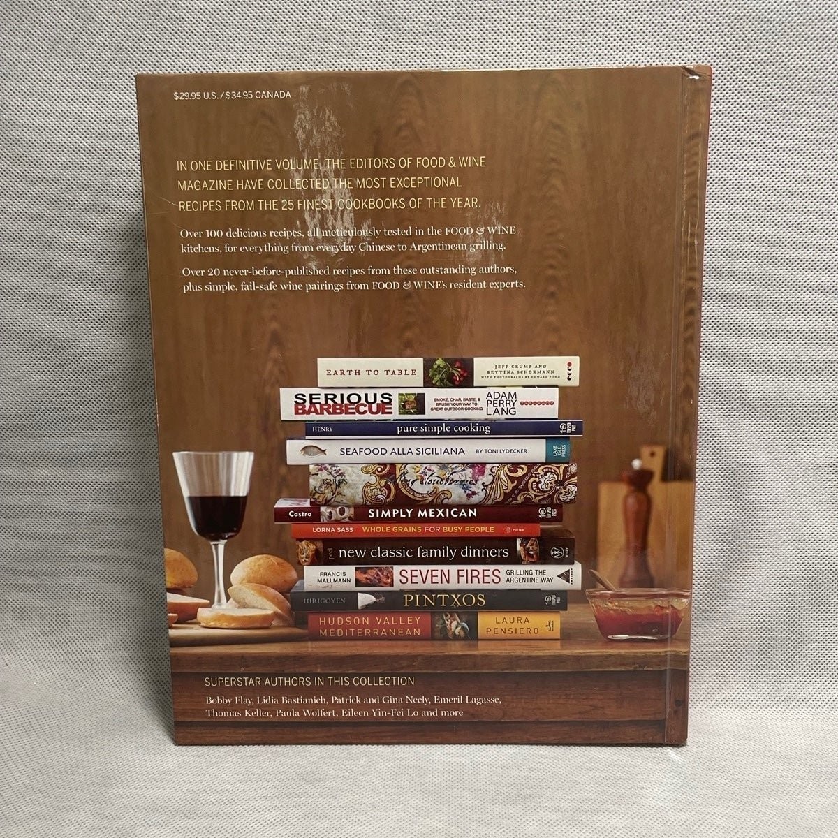 Food & Wine Best of the Best Cookbook Recipes Volume 13 Hardcover 280 Pages EXC