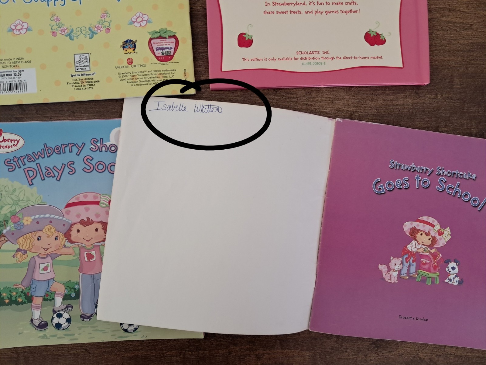 Early 2000s Strawberry Shortcake Book Lot