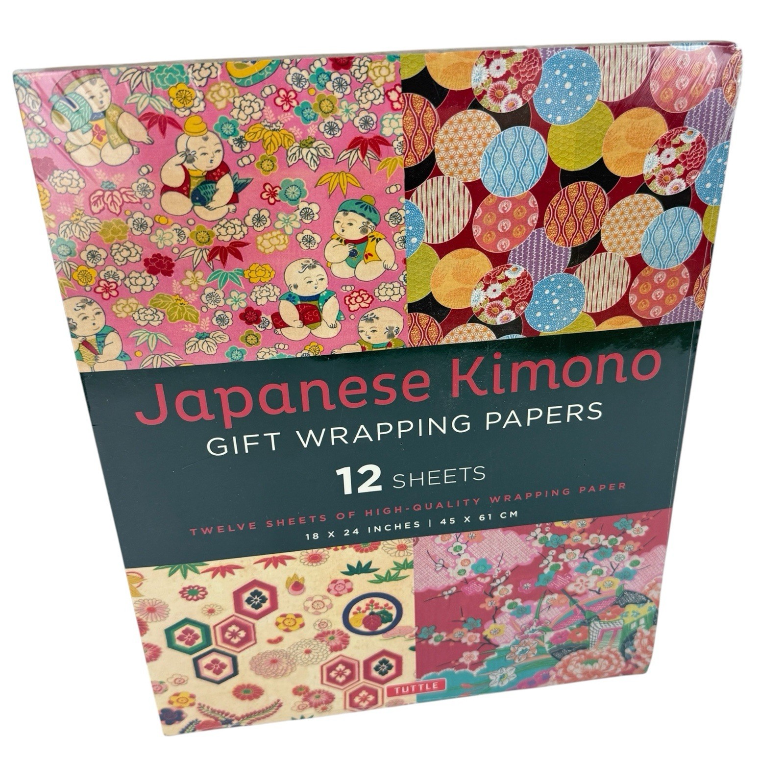 Japanese Kimono Gift Wrapping Papers 12 Sheets of High-Quality 18 X 24 Inch Wrap